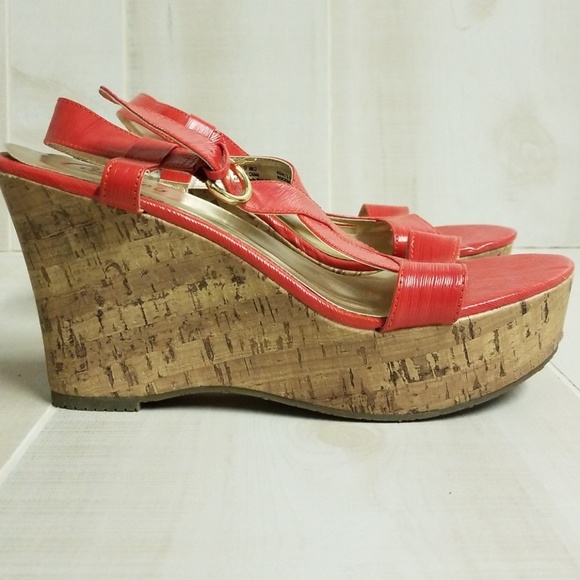 Candie's Rocking Tangerine Wedge - Picture 6 of 8